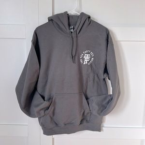 The Tea Party Band Hooded Sweatshirt with front pocket grey size M NEW unworn